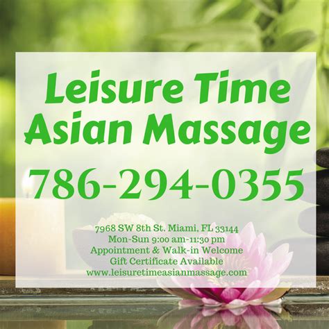 asian massage miami fl|Leisure Time Asian Massage .